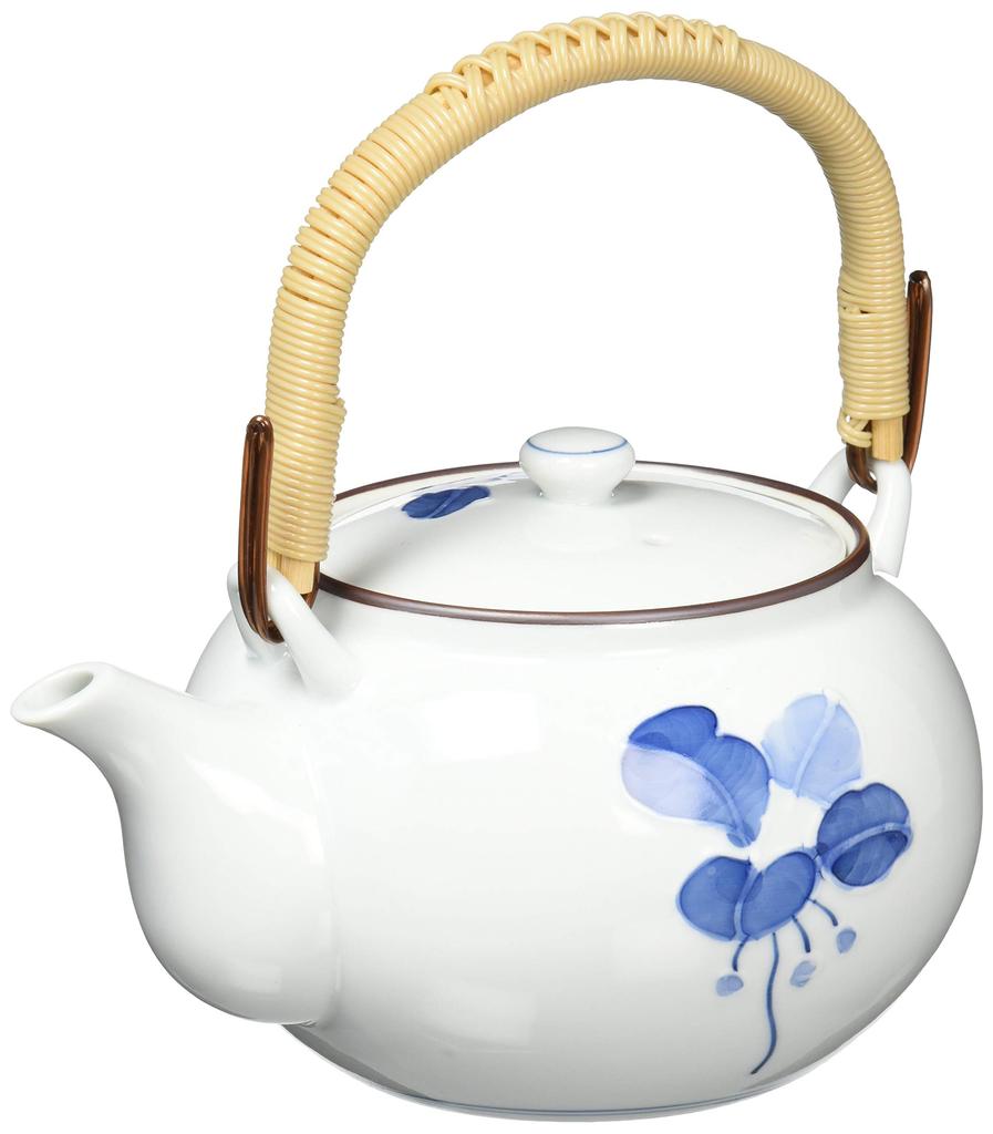 Hasami ware earthenware teapot, Manryo pattern, size 4, 73471