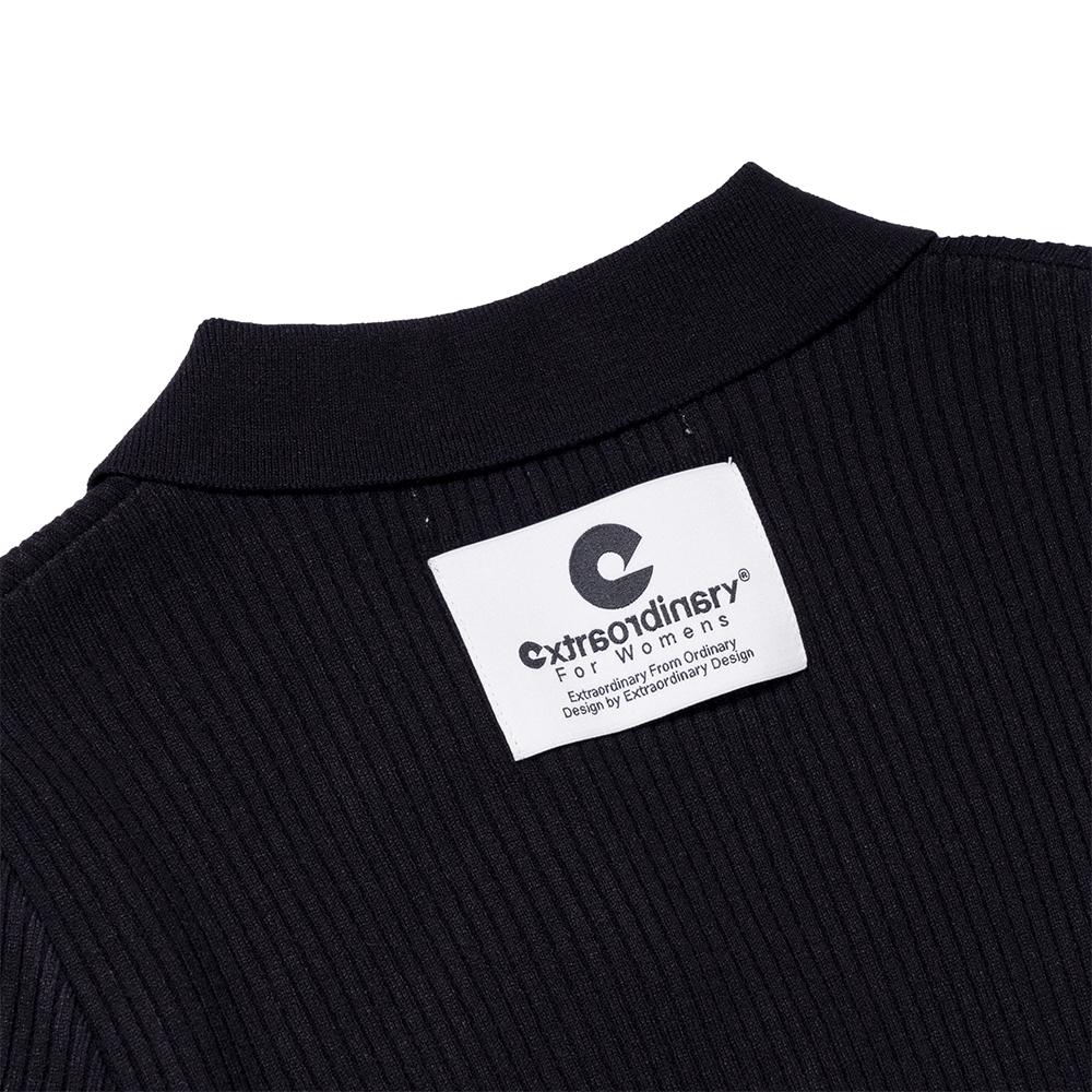 Extraordinary Knit Zip-Up Black