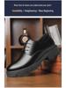 Spring Men's Genuine Leather Breathable Business Shoes - British Formal, Thick Sole, Height-Increasing, All-Match Korean Style