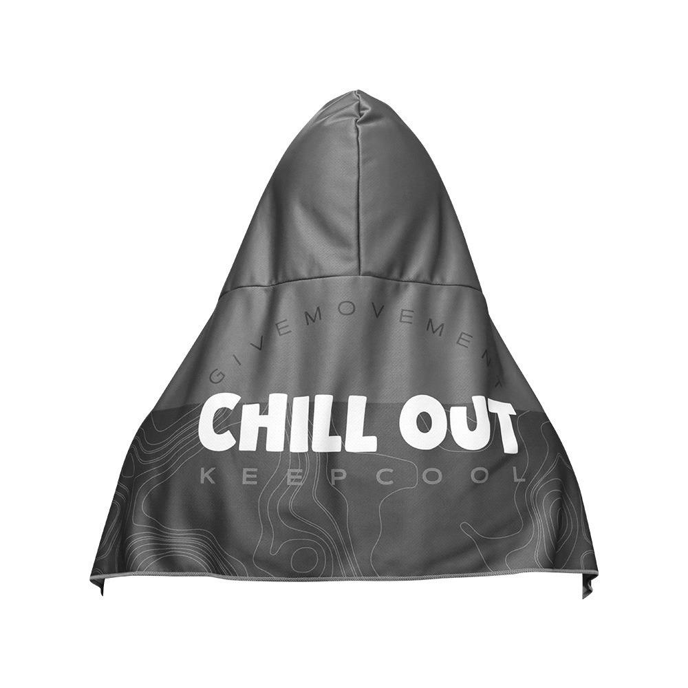 Multicolor Hooded Sunscreen Shawl T Shape Cooling Shawl Cooling Towel Fishing Beach Camping Sports