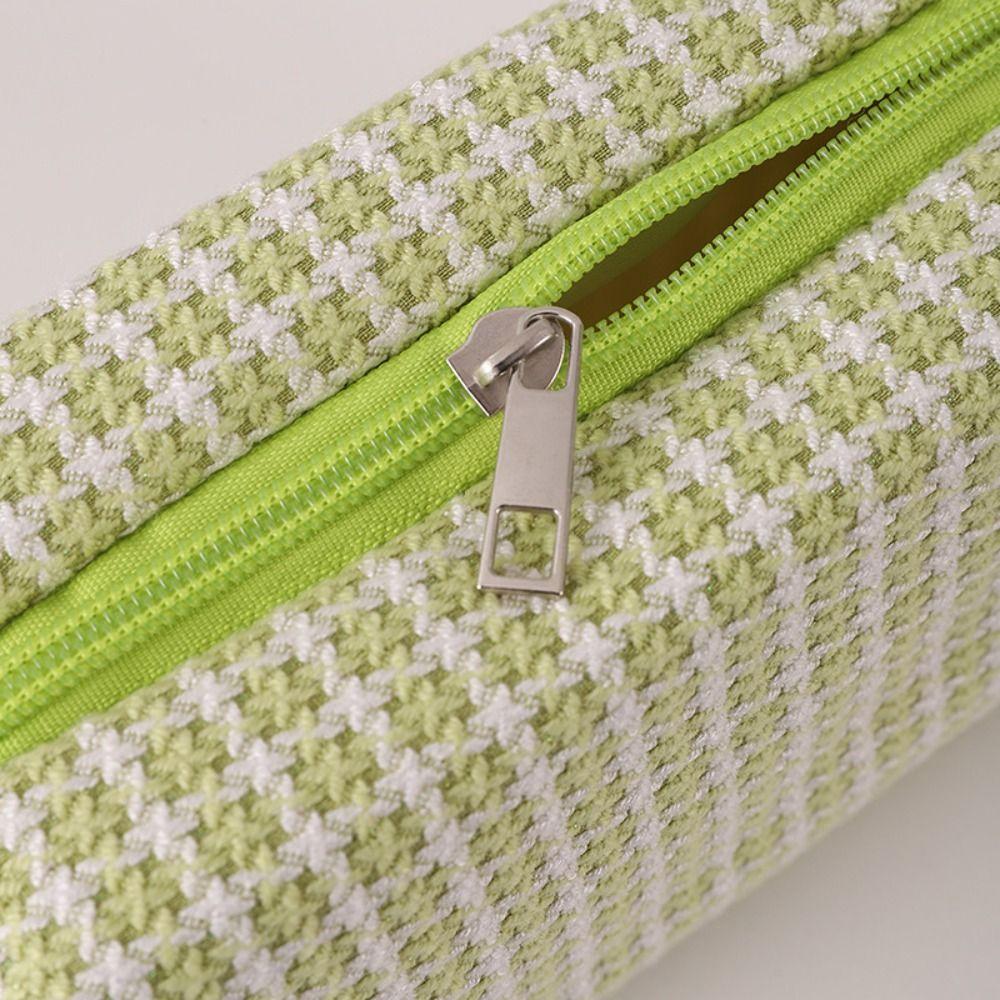 Kawaii Cosmetic Storage Bag Large Capacity Pen Box Durable Woven Pencil Case  Student Supplies