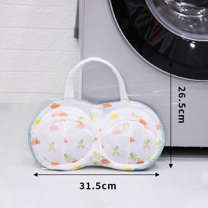 Double Row Anti-Tangle Thickened Bra Wash Bag for Machine Wash