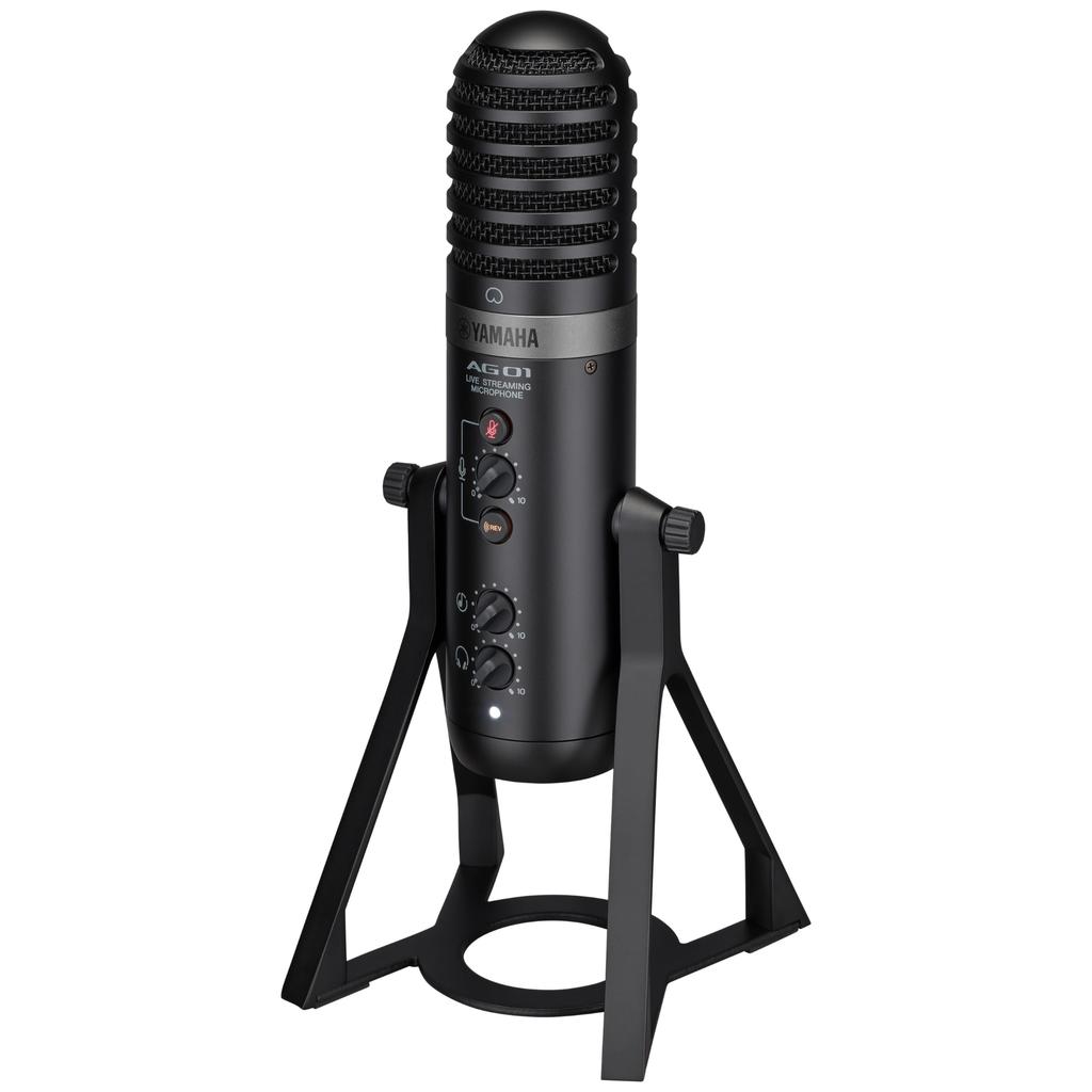 Yamaha AG01 B Live Streaming Microphone with Integrated USB Black Microphone, Microphone,