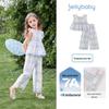 JELLYBABY Girls' Stylish Spring-Summer Two-Piece Set