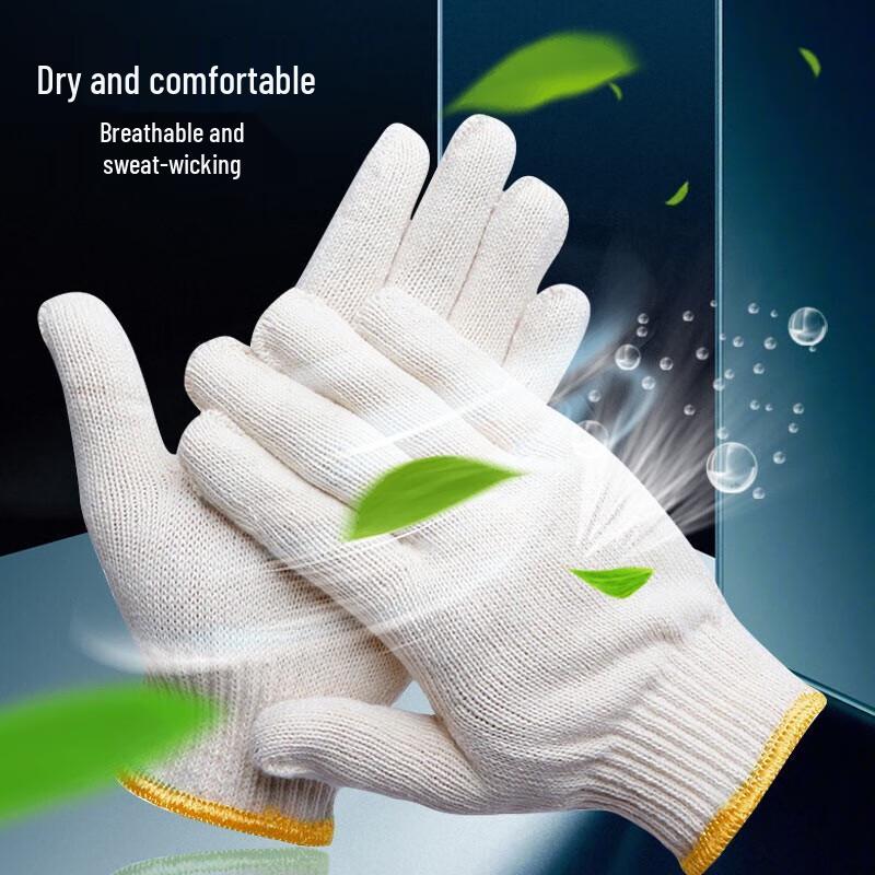 Thick Cotton Yarn Work Gloves