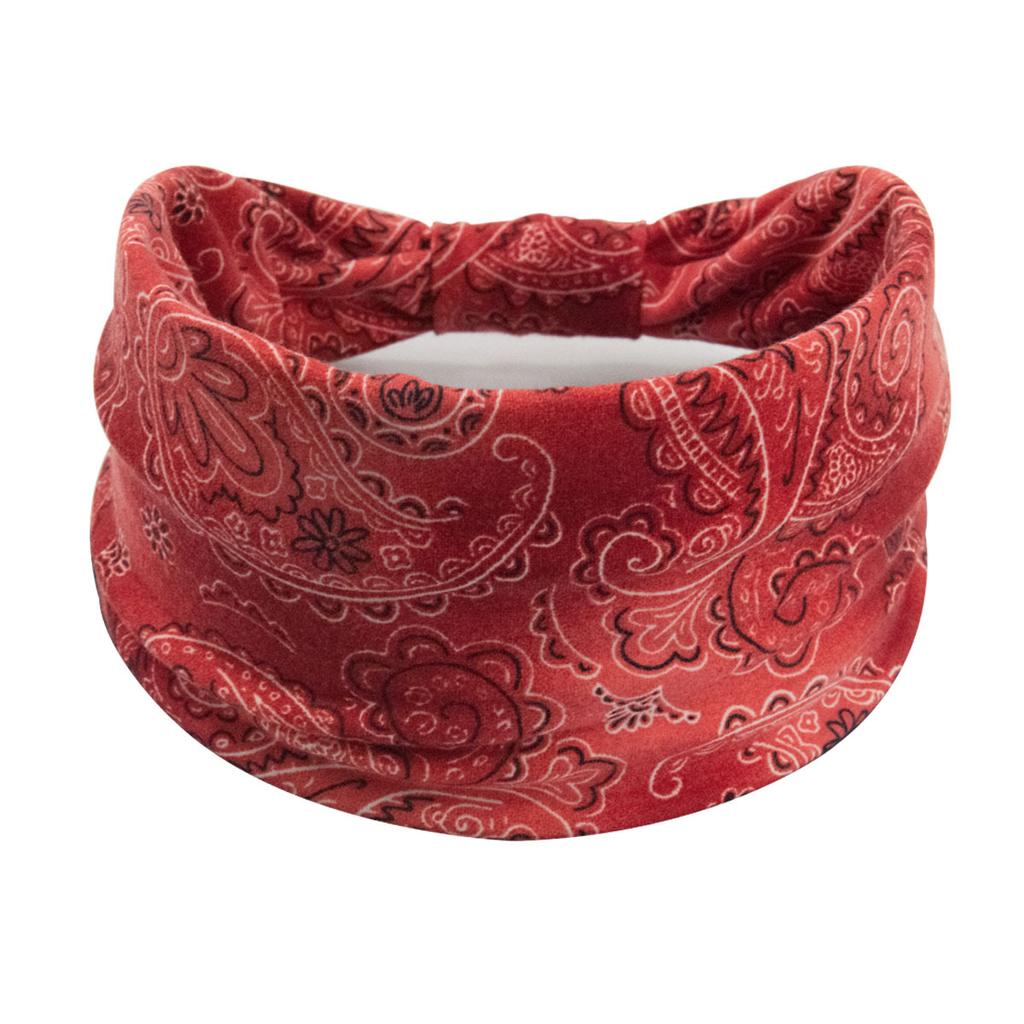 Bohemian Cashew Yoga Übung Stirnband Anti Schweiß und Feuchtigkeit Absorbieren Elastische Baumwolle Stirnband Knoten Stirnband