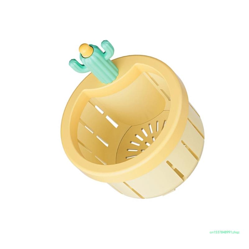 Innovative Cactus Kitchen Waste Strainer Press Release Draining Basket Multifunctional Green Cactus Sink Filter Net