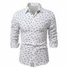 Polka Dot Star Printing  Dress Shirt for Men's Button Down Long Sleeve Casual Business Shirts