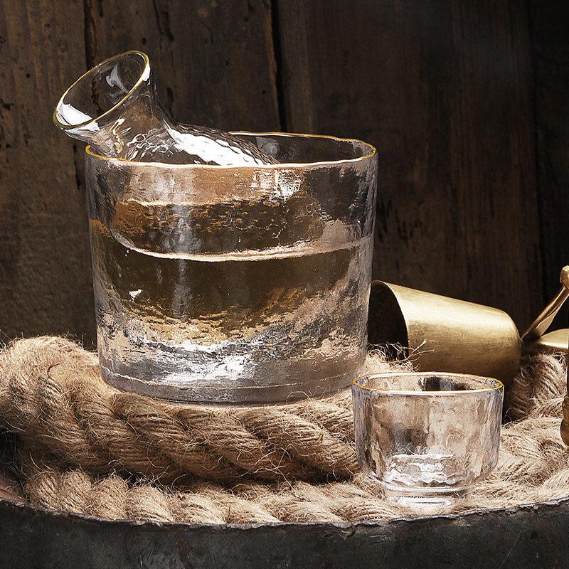 Retro Chinese Glass Sake Set