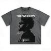The Weeknd Abel Tesfaye Retro Muziek T-shirt Mannen Vrouwen Vintage R&B Artiest Korte Mouw High Streetwear Harajuku Comfortabele Vrouwelijke Mannen Kleding