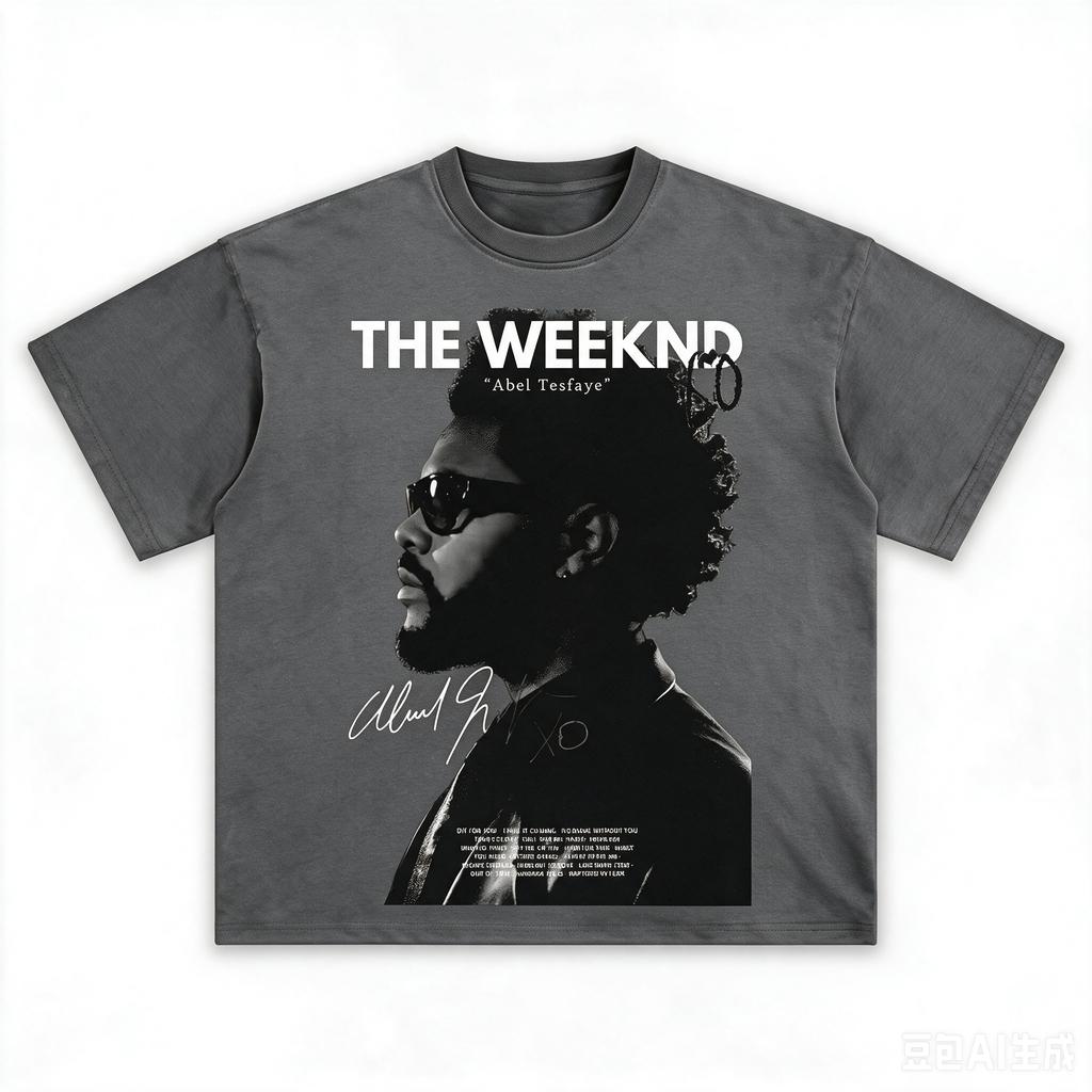 The Weeknd Abel Tesfaye Retro Muziek T-shirt Mannen Vrouwen Vintage R&B Artiest Korte Mouw High Streetwear Harajuku Comfortabele Vrouwelijke Mannen Kleding
