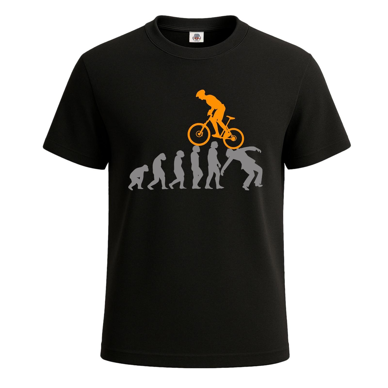 Motorcycle Pit-bike Biker Evolution Mens T-shirt Gift Party Novelty Top Tee S разноцветный