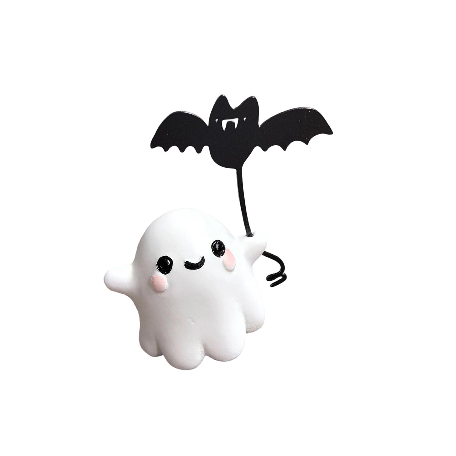 

Смоляные призраки, выгуливающие собаку, статуэтка для украшений на Хэллоуин и праздничные домашние экспозиции