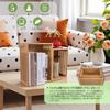 Bamboo Storage Boxes, Wooden Boxes, Medium and Large, Set of 2, Stylish, for Small Items, Fruit, Books, Clothes, Condiments, Kitchen, Bookcase, Clothe