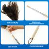 30-130CM Adjustable Ostrich Feather Duster Efficient Duster Furniture Cleaning Tool with Retractable Handle for Painting Craft