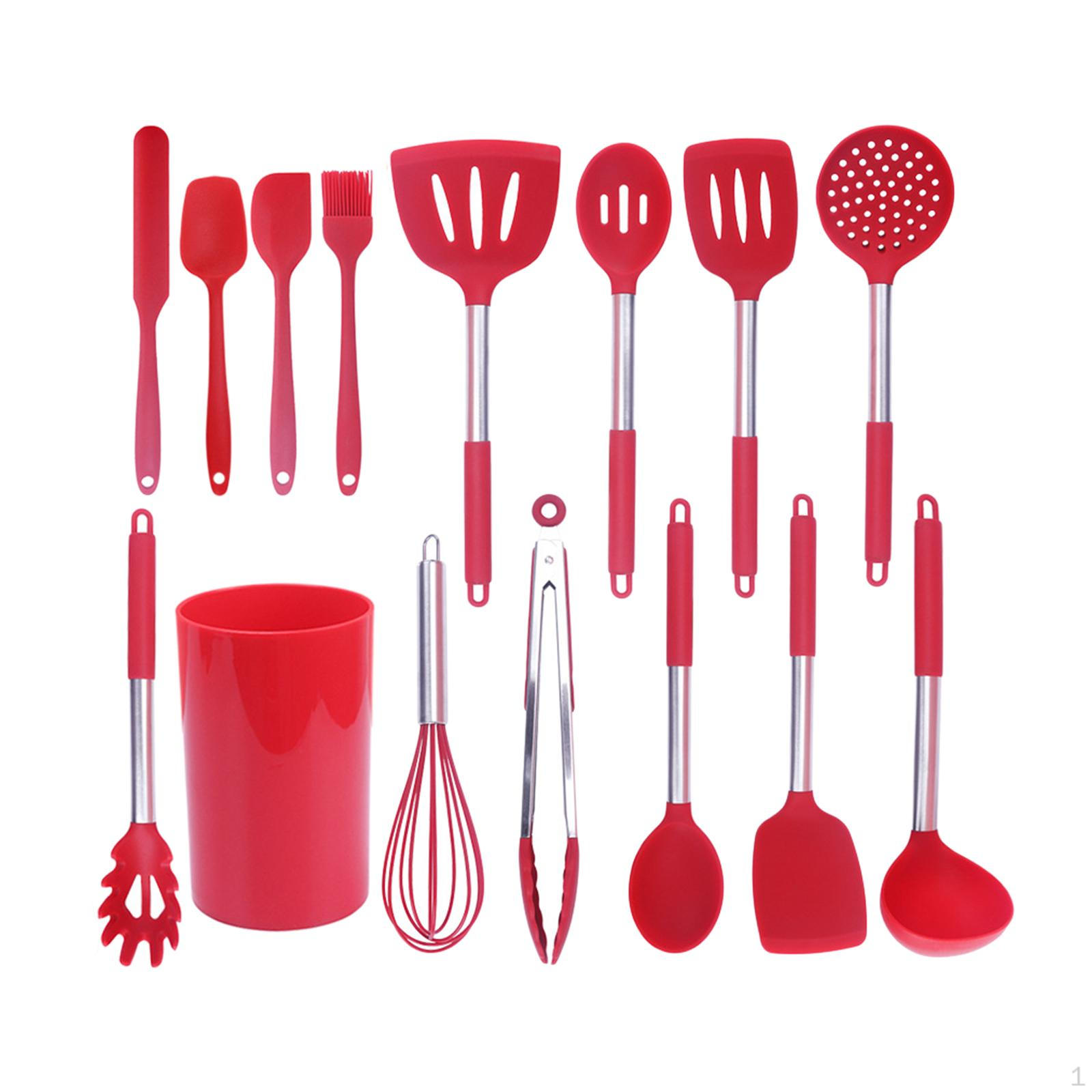 

1 Kitchenware Set Resistant for Grilling Supplies червоний