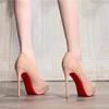 Niche design thin thin heel patent leather single shoes pointed catwalk super heightening high heels professional shoes