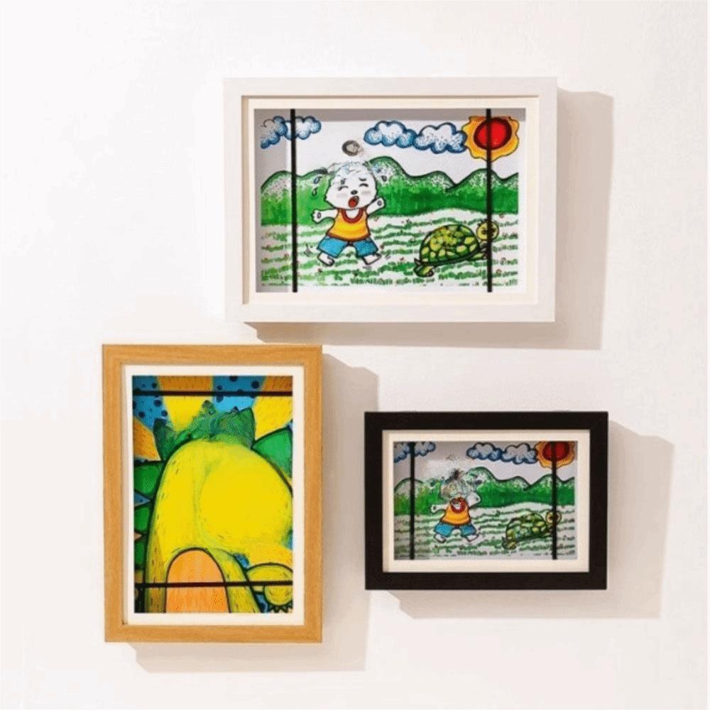 Front Opening Magnetic Flip Photo Frame Elastic Straps A4 Photo Frame Wall Decoration