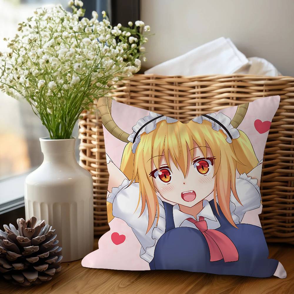 Miss Kobayashi's D-Dragon Maid Pillowcases Home Bedding Decorative Pillow Cover Wedding Super Soft Pillow Case