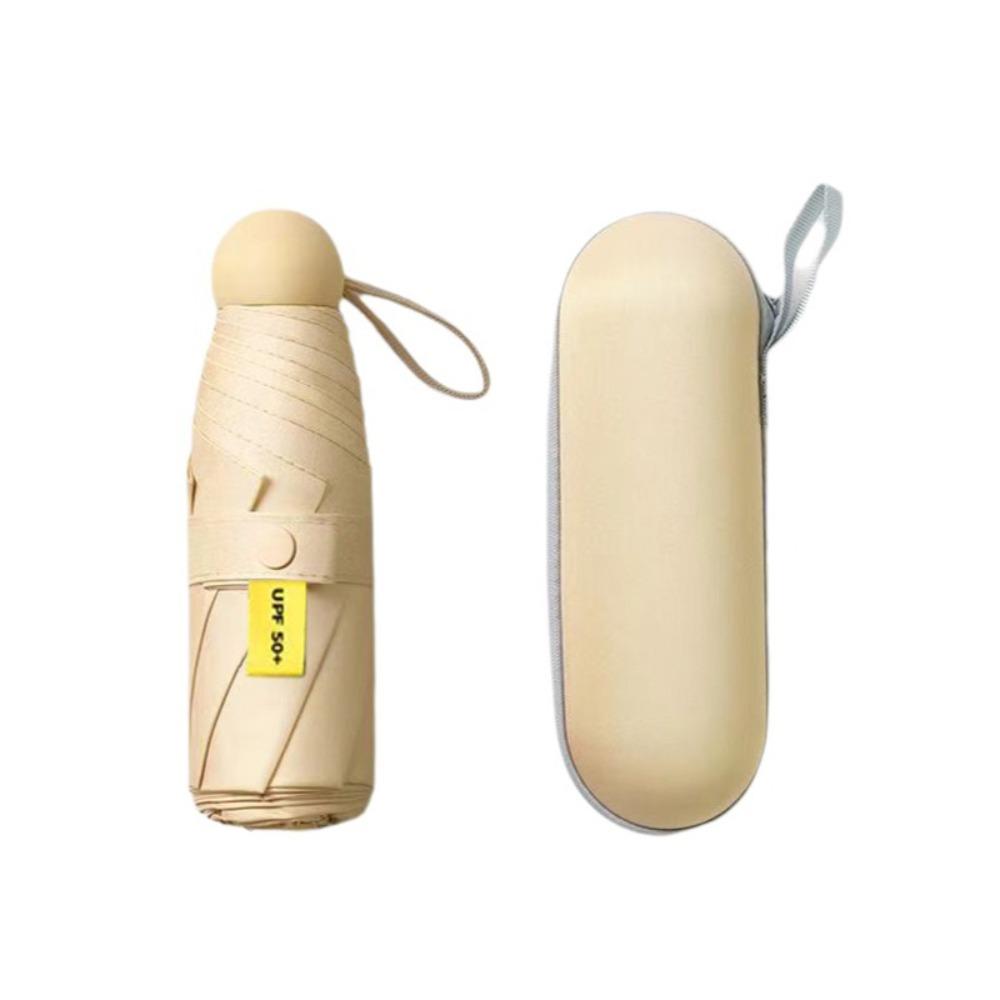 Reinforced Umbrella Rack Capsule Foldable Umbrella Windproof UV Umbrella Rain Umbrella  Student