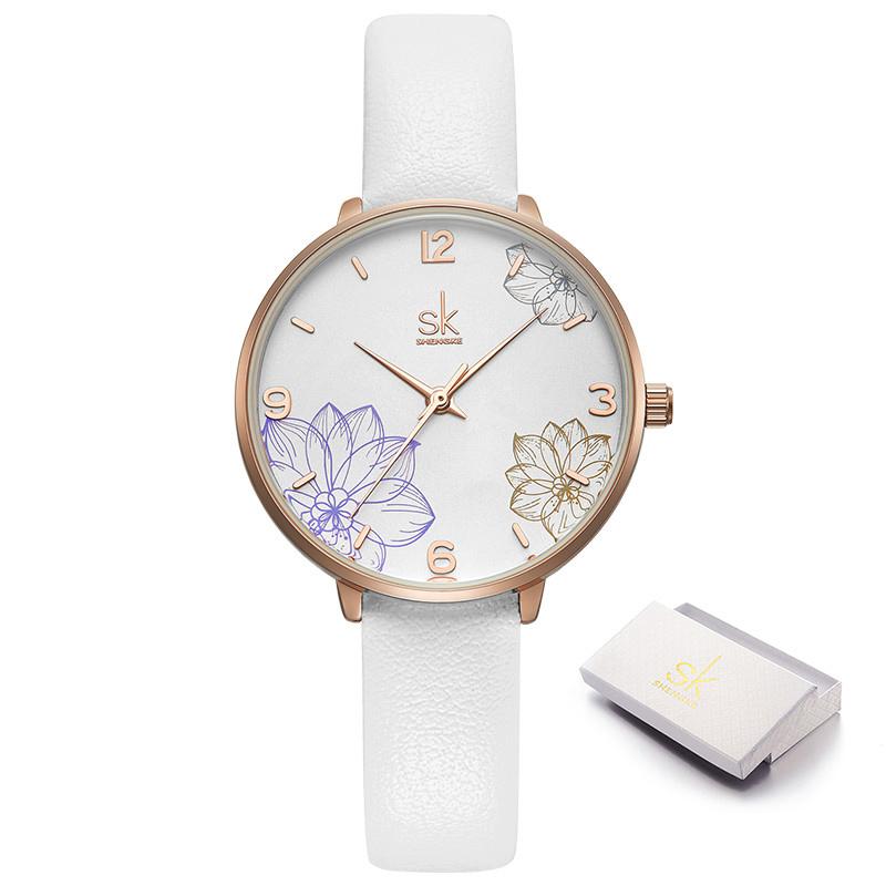 Shengke Original Style Women's Quartz Watches Top Brand Ladies Wristwatches Best Gifts Clock for Wife,Friend,Family