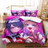 Comforter Needy Girl Overdose Bedding Set Cartoon Anime Three-Piece Set Adult Kid Bedroom Three-Piece Suits 3D Kawaii Colcha De Veran