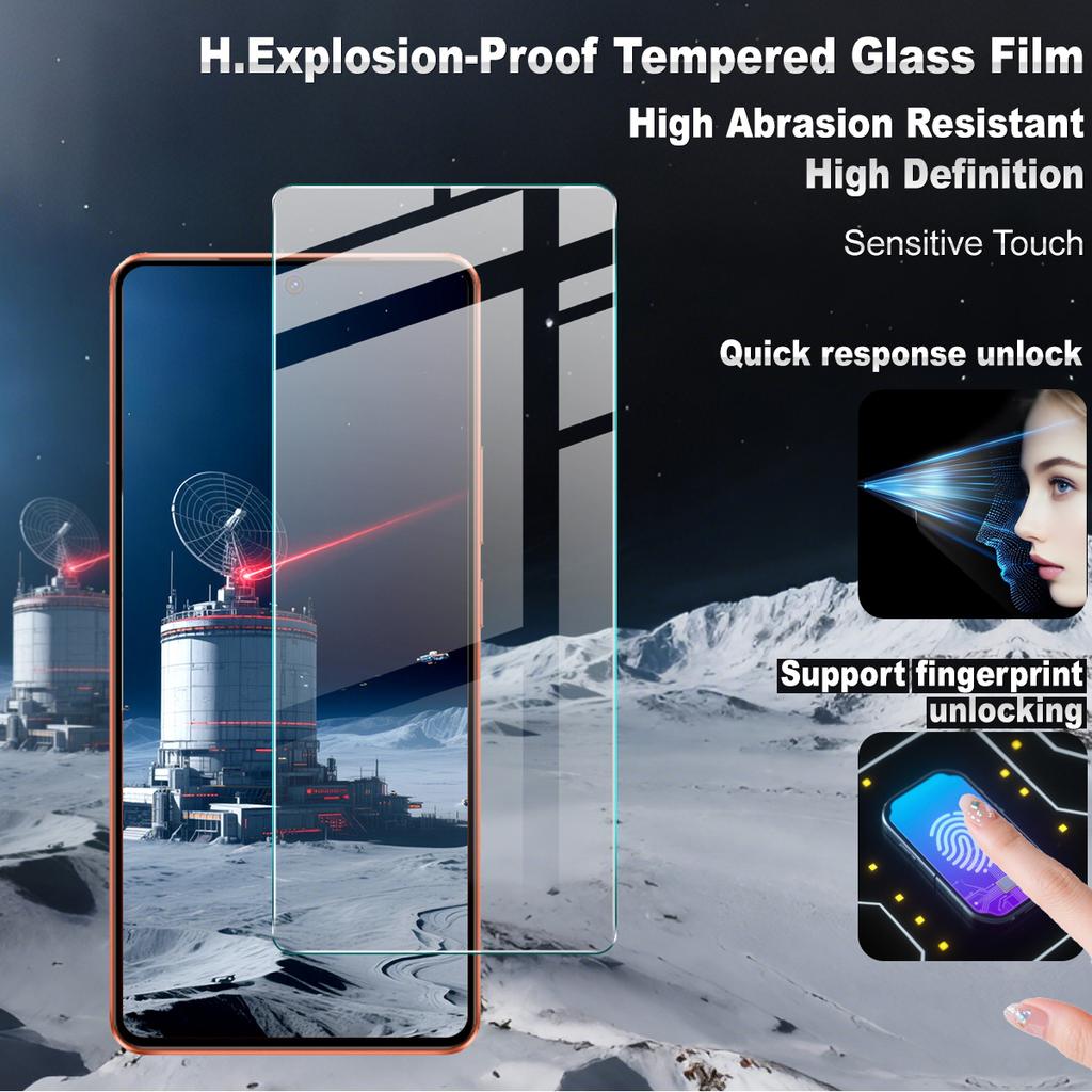 IMAK H Series Screen Protector For Vivo iQOO Z10 Turbo 5G/iQOO Z10 Turbo Pro 5G/Y300 GT 5G,Tempered Glass Shatter-Proof Protection Film