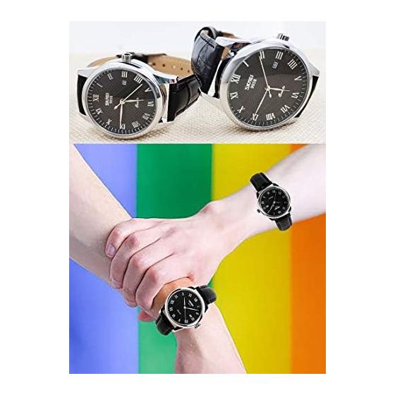 Wristwatch for Ladies, Wrist Watch, Wrist Watch, Black Leather Belt, Simple, Quartz, Analog Brand, Cute, Stylish, Waterproof, Casual, Date, Business,
