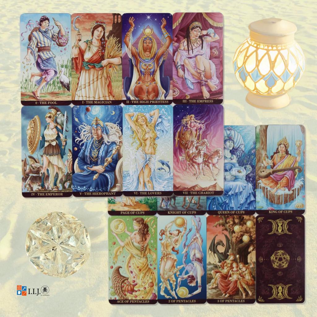 Tarot of the Waite 78 Tarot with Japanese Authentic Product I.I.J Goddesses, Edition, Cards, Reading, Instructions,