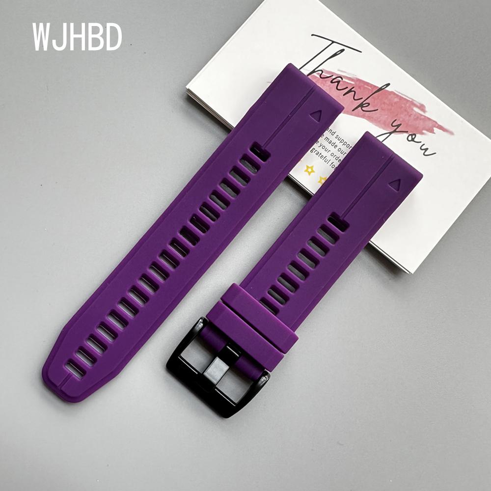 QuickFit 22mm 26mm Strap For Garmin Quatix 8 7 6 5 Sapphire Tactix 8 7 Pro Delta Bravo Silicone Band Fenix 7X 7 6X 6 5X Bracelet