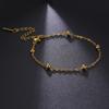 Lucktune Beads Chain Anklets For Women Gold Color Stainless Steel Anklet Leg Bracelets Summer Beach Jewelry Girlfriends Gifts