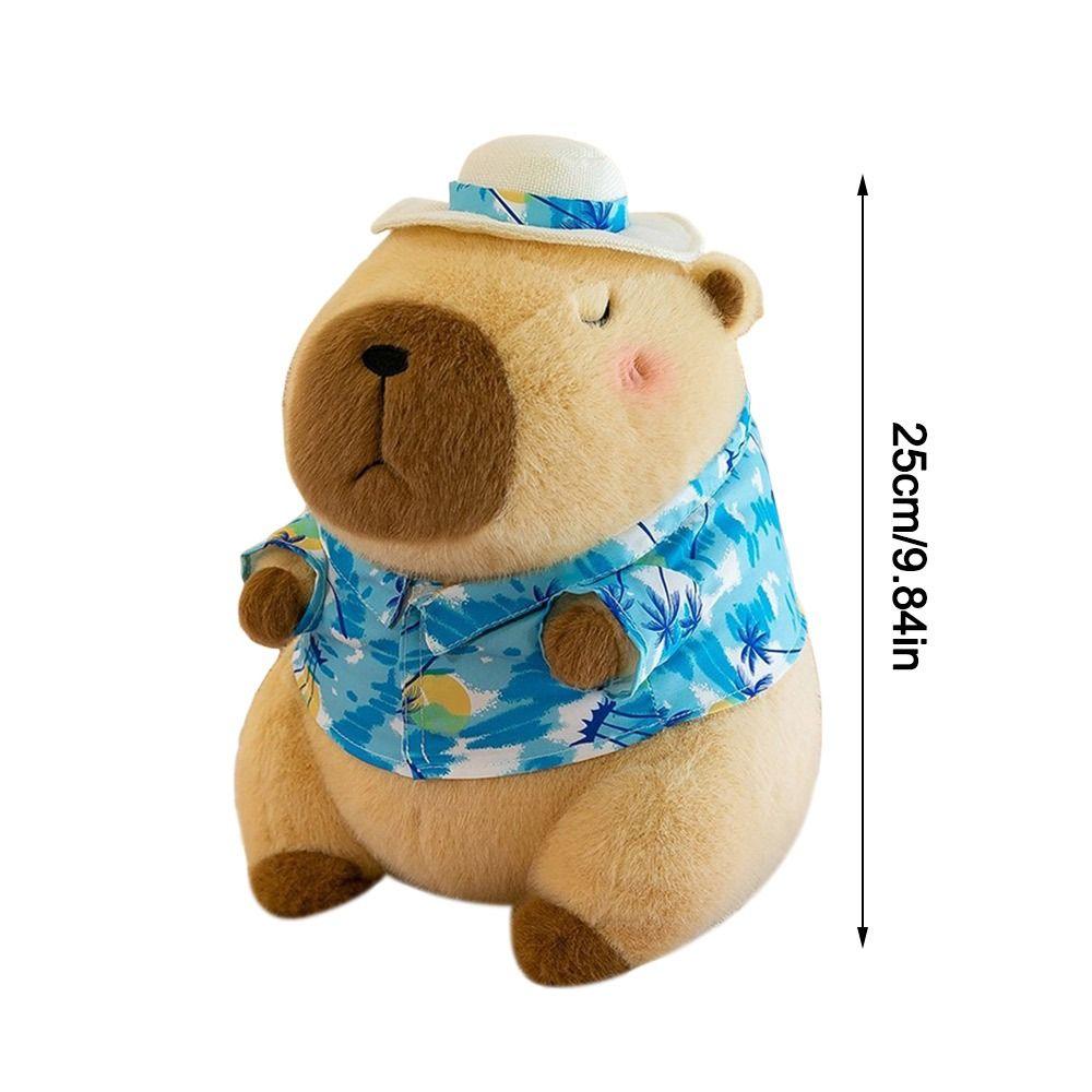 Beachwear Capybara Plush Toy Simulation Animal Doll New Capybara Doll Birthday Gift