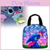 Modern Minimalist Stitch Lunch Bag With Polyester Insulation For School Students And Portable Use