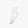Unisex Xinjiang Cotton Mid-calf Socks: Odor-resistant, Sweat-wicking, Non-slip, Thin, Solid Color for Spring/Autumn, Perfect for Sports.