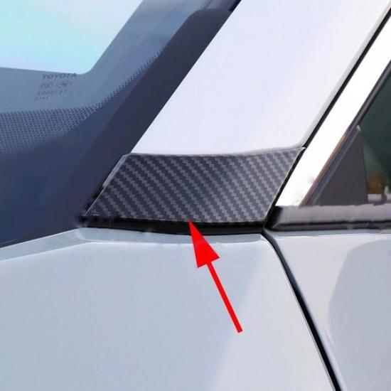 4X For Toyota RAV4 + Car Rear Door Window C Pillar Post Frame