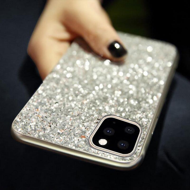 Glitter Rhinestone Phone Case for iPhone 16 15 14 Pro Max 13 12 11 Pro Max 8 XS XR 11 17 Pro Max Soft TPU Protector Diamond