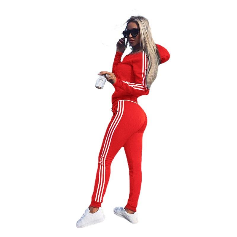 אופנה נשים קיץ ספורט ופנאי חליפת