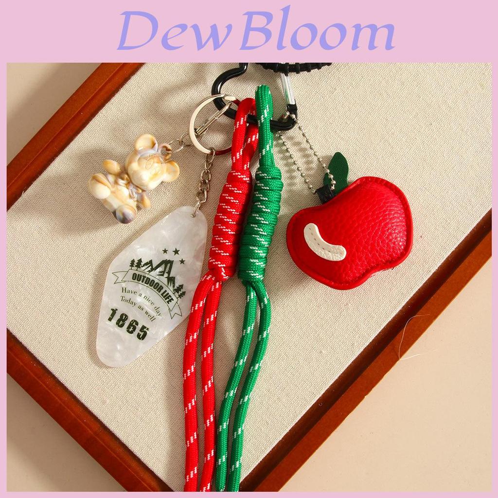 Apple Bag Charm With Cute Bear And Fruit Decor For Fashion Accessories Spring