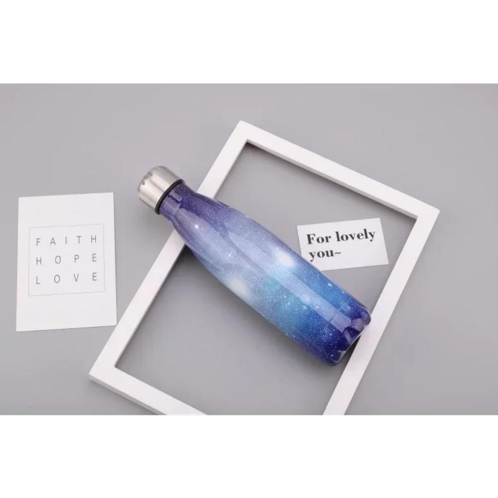 500ml Sportvattenflaska Elektroplätering Cola-mugg 304 Rostfritt Stål Vakuumisolerad Drickartiklar Dricksglas Personlighet