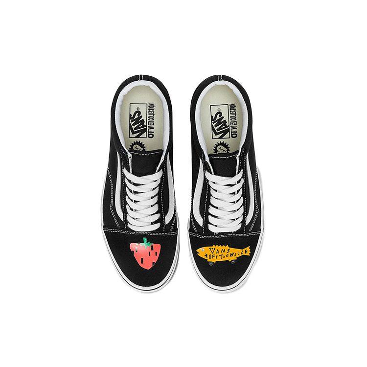 Vans Old Skool Asian Artist Collaboration Series 275C Low Top Skate Shoes Unisex Skate Shoes Black VN0A5KRF6BT