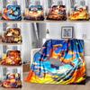 3D-Printed Cute Cartoon Charizard Blanket — Fluffy, Soft, and Warm Throw for Bedroom Decor and Home Comfort