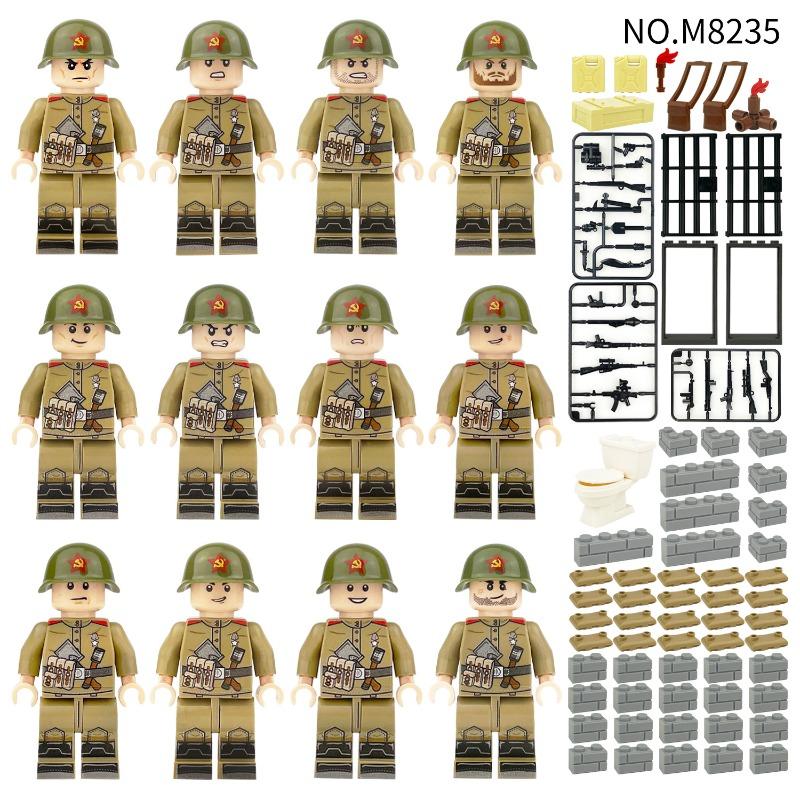 Expeditionary force police weapons field troops soldiers special police military small particle building blocks doll Boy toy