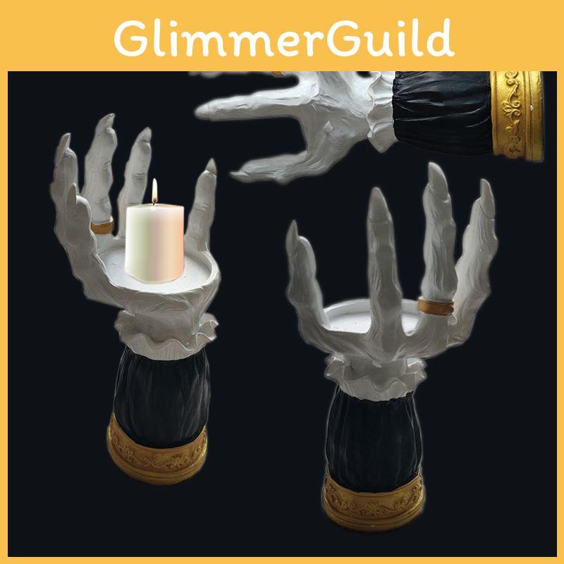 Hand-shaped Eco-friendly Resin Candle Holder For Daily Use