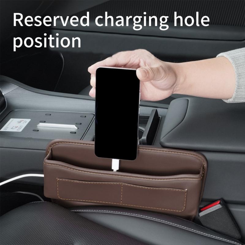 Multifunktionale Auto-Sitzspalten-Aufbewahrungsbox Organizer mit Kartenschlitz für zusätzlichen Platz im Alltag und auf Langstreckenreisen