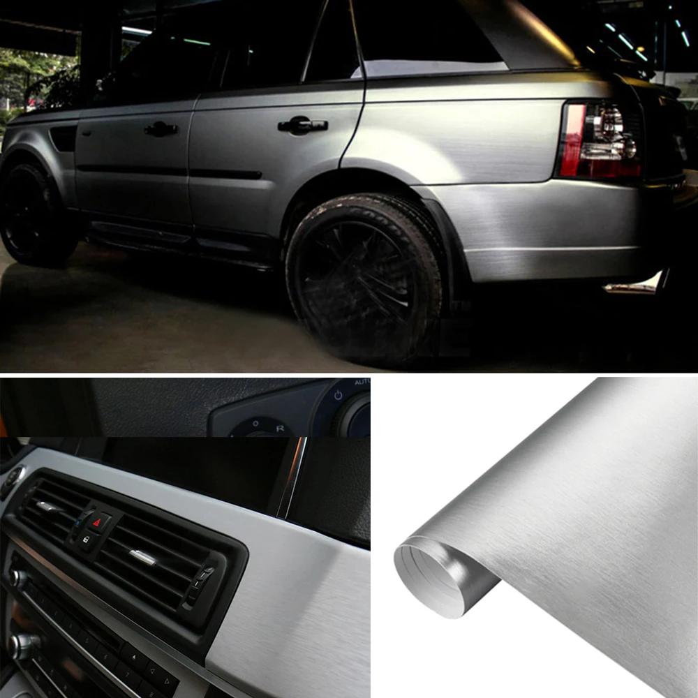 20*100cm Pellicola Vinilica per Oscuramento Vetri Auto Pellicola Wrapping Cromo Spazzolato Ghiaccio Impermeabile Decorazione Carrozzeria Veicolo Interni Adesivi Accessori