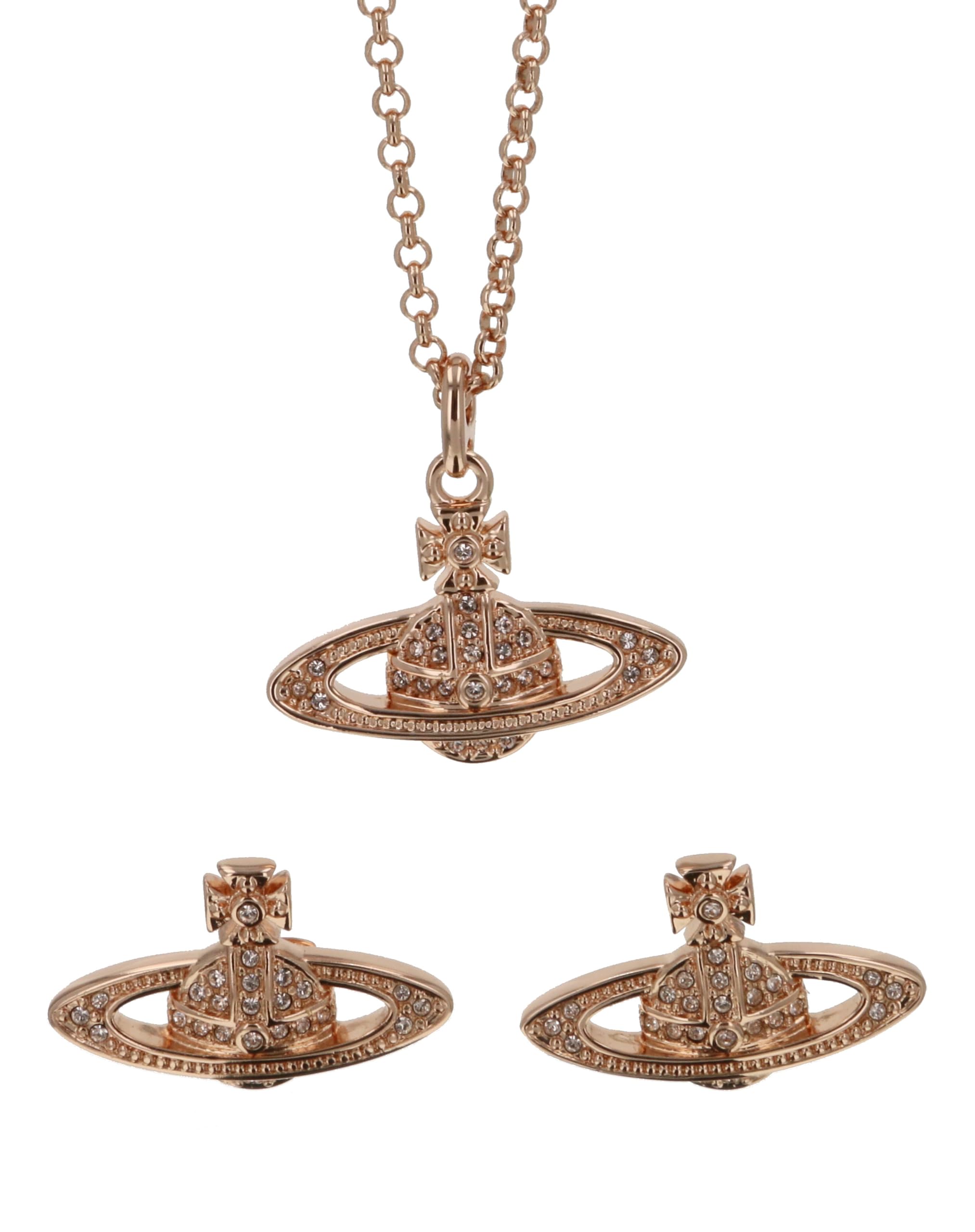 

Mini Bath Relief Necklace Earrings Set Brass G [Vivienne Westwood] & Women s 63020086&62020033 [Item]