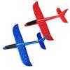 Lifactlab. Set of 2 Durable Styrofoam Airplane Toys for Outdoor Play In the Park, Hand-Thrown, Ages 6 and Up (Red + Blue)