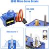10Pcs Micro Servo Motor 9G for RC Helicopter Airplane Boat Robot – Compatible with Arduino Raspberry Pi – Precise Control, Blue