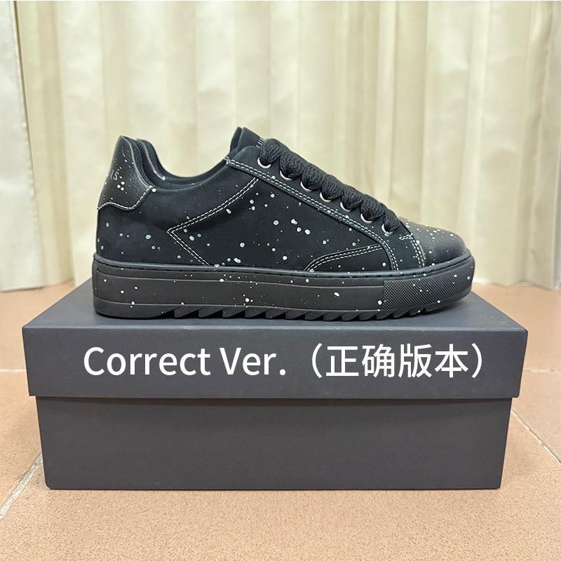 Spot Shoes Sports and Leisure Shoes Skateboard Shoes Men's Denim Ripped Platform Bread Shoes Women