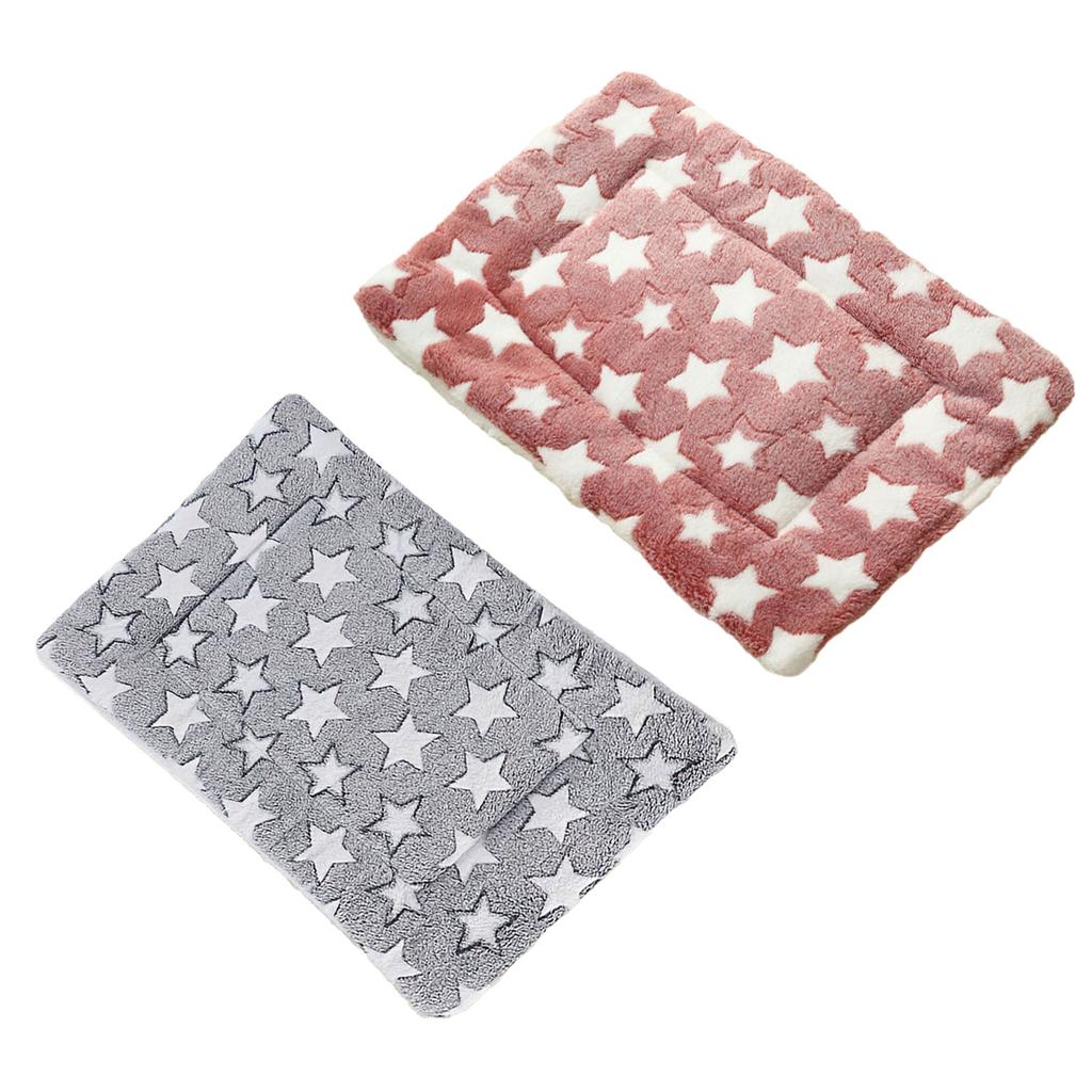 2pcs Small Animal Bed Pad Pet Bed Cushion Cage Accessories Toy Hamster Plush Bedding Mat for Chipmunks Rabbit Winter Mat